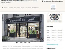 Tablet Screenshot of optique-bahon.com